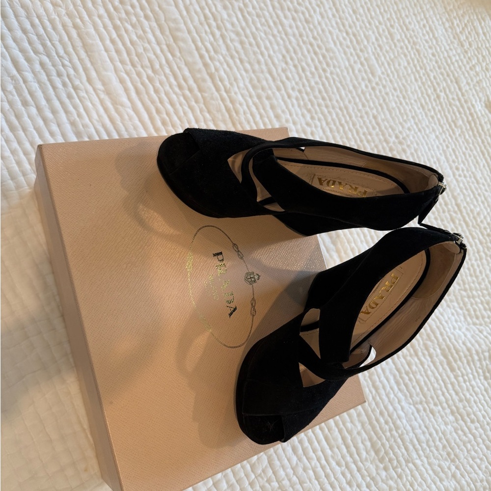 Prada Black Women's Wedges